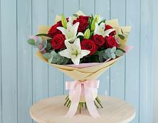 Букет цветов из:  Лилии и Розы в Неме