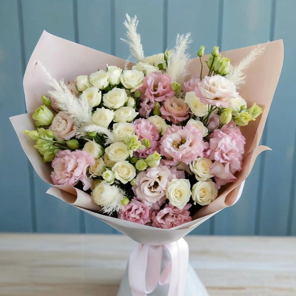 Букет цветов из: Альстромерии и Розы в Неме