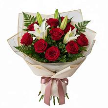 Букет цветов из:  Лилии и Розы в Неме