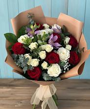 Букет цветов из:  Розы и Альстромерии в Неме