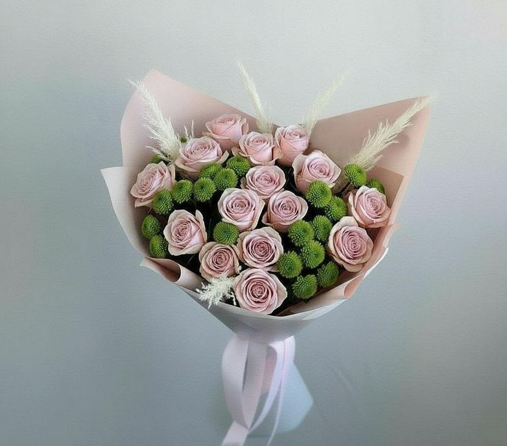 Букет цветов из: Розы и Хризантемы в Неме