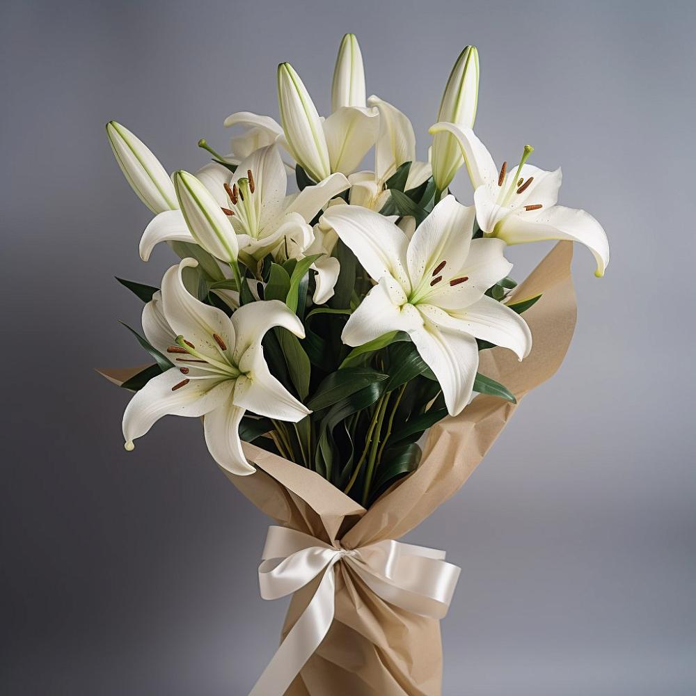 Букет цветов из: Лилии в Неме