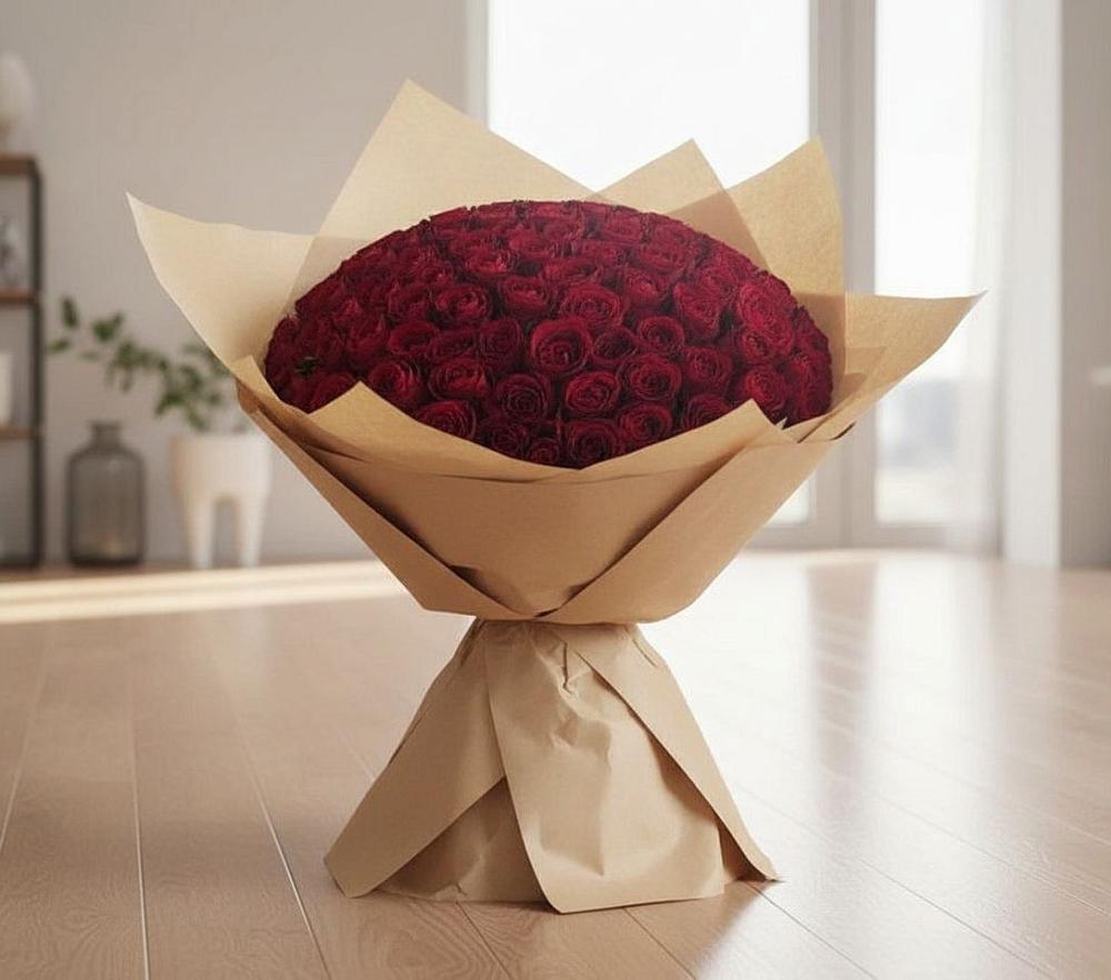 Букет 101 Красная роза в Неме