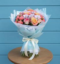 Букет цветов из:  Хризантемы и Розы в Неме