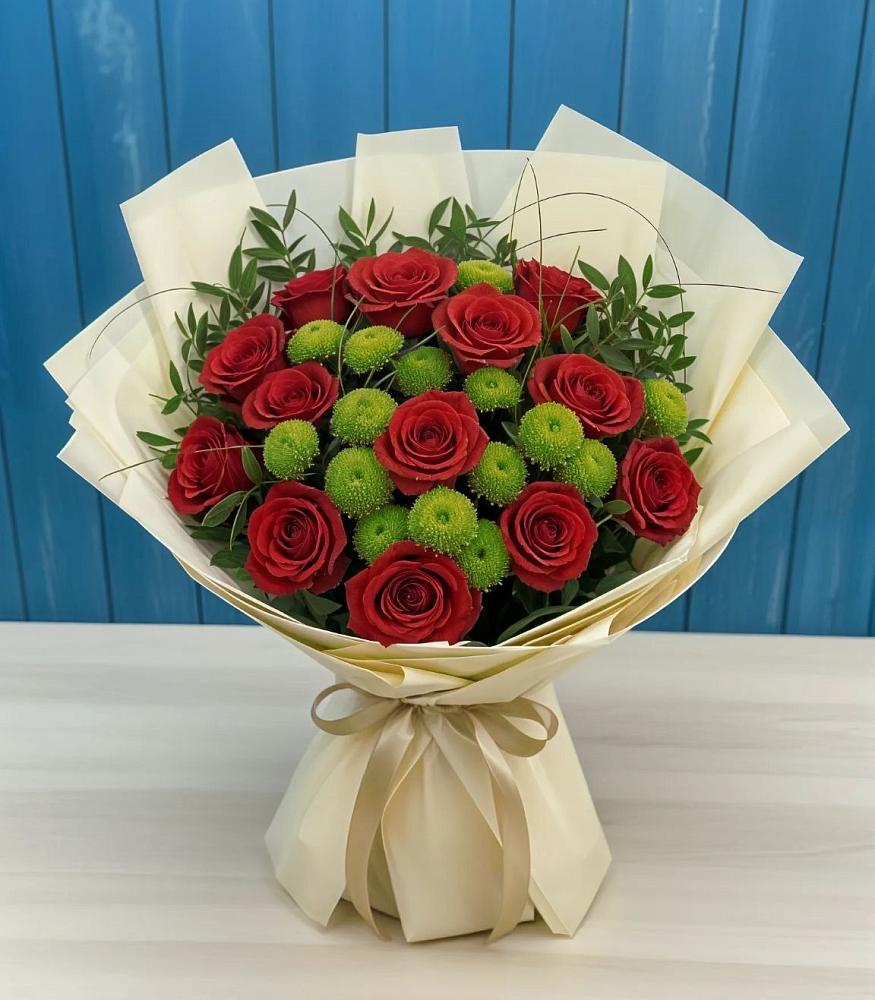 Букет цветов из: Розы и Хризантемы в Неме