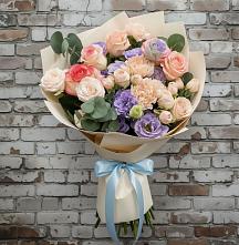 Букет цветов из:  Розы, Лизиантусы и Гвоздики в Неме